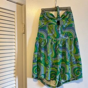 Swim suit roper cover up in terry cloth